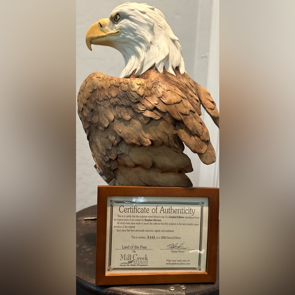 9/11 “Land of the Free” Mill Creek Bald Eagle  Commemorative by Stephen Herrero - Picture 9 of 12